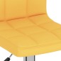vidaXL Taburetes de cocina 2 unidades tela amarillo mostaza vidaXL Taburetes de cocina 2 unidades tela amarillo mostaza