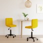 vidaXL Sillas de comedor giratorias 2 uds terciopelo amarillo mostaza vidaXL Sillas de comedor giratorias 2 uds terciopelo amarillo mostaza