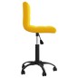 vidaXL Sillas de comedor giratorias 2 uds terciopelo amarillo mostaza vidaXL Sillas de comedor giratorias 2 uds terciopelo amarillo mostaza