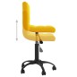 vidaXL Sillas de comedor giratorias 2 uds terciopelo amarillo mostaza vidaXL Sillas de comedor giratorias 2 uds terciopelo amarillo mostaza