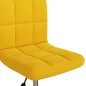 vidaXL Sillas de comedor giratorias 2 uds terciopelo amarillo mostaza vidaXL Sillas de comedor giratorias 2 uds terciopelo amarillo mostaza