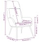 vidaXL Sillón de relax de piel de ante sintética marrón
