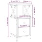 vidaXL Mesita de noche madera contrachapada negra 34x35,5x70 cm vidaXL Mesita de noche madera contrachapada negra 34x35,5x70 cm
