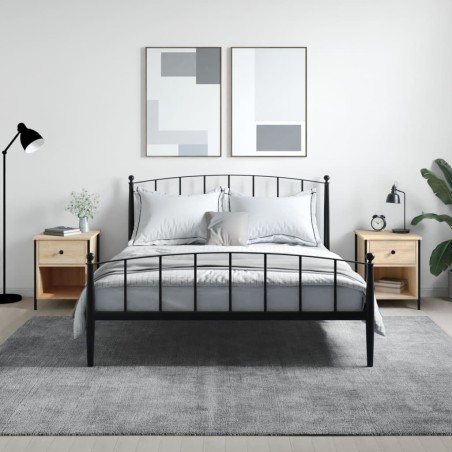 vidaXL Mesitas noche 2 uds madera ingeniería roble Sonoma 40x42x50 cm