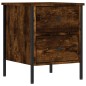 vidaXL Mesitas noche 2 uds madera ingeniería roble ahumado 40x42x50 cm vidaXL Mesitas noche 2 uds madera ingeniería roble ahumado 40x42x50 cm