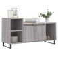 vidaXL Mueble de TV madera contrachapada gris Sonoma 100x35x55 cm
