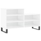 vidaXL Mueble zapatero madera contrachapada blanco brillo 102x36x60 cm vidaXL Mueble zapatero madera contrachapada blanco brillo 102x36x60 cm