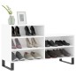 vidaXL Mueble zapatero madera contrachapada blanco brillo 102x36x60 cm vidaXL Mueble zapatero madera contrachapada blanco brillo 102x36x60 cm