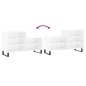 vidaXL Mueble zapatero madera contrachapada blanco brillo 102x36x60 cm vidaXL Mueble zapatero madera contrachapada blanco brillo 102x36x60 cm