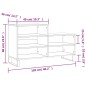 vidaXL Mueble zapatero madera contrachapada blanco brillo 102x36x60 cm vidaXL Mueble zapatero madera contrachapada blanco brillo 102x36x60 cm