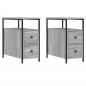 vidaXL Mesitas noche 2 uds madera ingeniería gris Sonoma 30x60x60 cm vidaXL Mesitas noche 2 uds madera ingeniería gris Sonoma 30x60x60 cm