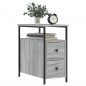 vidaXL Mesitas noche 2 uds madera ingeniería gris Sonoma 30x60x60 cm vidaXL Mesitas noche 2 uds madera ingeniería gris Sonoma 30x60x60 cm