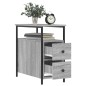 vidaXL Mesitas noche 2 uds madera ingeniería gris Sonoma 30x60x60 cm vidaXL Mesitas noche 2 uds madera ingeniería gris Sonoma 30x60x60 cm