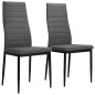 vidaXL Sillas de comedor 2 unidades tela gris claro vidaXL Sillas de comedor 2 unidades tela gris claro