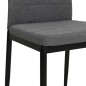 vidaXL Sillas de comedor 2 unidades tela gris claro vidaXL Sillas de comedor 2 unidades tela gris claro