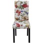 vidaXL Sillas de comedor 2 unidades tela multicolor vidaXL Sillas de comedor 2 unidades tela multicolor