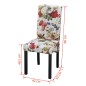 vidaXL Sillas de comedor 2 unidades tela multicolor vidaXL Sillas de comedor 2 unidades tela multicolor