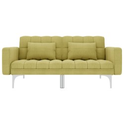 vidaXL Sofá cama de tela verde