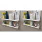 vidaXL Estantes de pared 4 unidades blanco 100 cm vidaXL Estantes de pared 4 unidades blanco 100 cm
