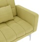 vidaXL Sofá cama de tela verde vidaXL Sofá cama de tela verde