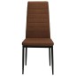 vidaXL Sillas de comedor 2 unidades tela marrón vidaXL Sillas de comedor 2 unidades tela marrón