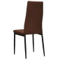 vidaXL Sillas de comedor 2 unidades tela marrón vidaXL Sillas de comedor 2 unidades tela marrón