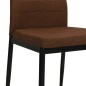 vidaXL Sillas de comedor 2 unidades tela marrón vidaXL Sillas de comedor 2 unidades tela marrón