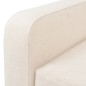 vidaXL Sofá de 3 plazas de tela color blanco crema vidaXL Sofá de 3 plazas de tela color blanco crema