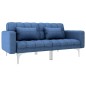 vidaXL Sofá cama de tela azul vidaXL Sofá cama de tela azul