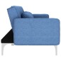 vidaXL Sofá cama de tela azul vidaXL Sofá cama de tela azul