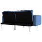 vidaXL Sofá cama de tela azul vidaXL Sofá cama de tela azul