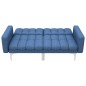 vidaXL Sofá cama de tela azul vidaXL Sofá cama de tela azul