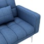 vidaXL Sofá cama de tela azul vidaXL Sofá cama de tela azul