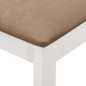 vidaXL Sillas de comedor con cojines 2 unidades madera maciza blancas vidaXL Sillas de comedor con cojines 2 unidades madera maciza blancas