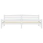 vidaXL Estructura de cama de madera maciza de pino blanca 200x200 cm vidaXL Estructura de cama de madera maciza de pino blanca 200x200 cm