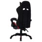 vidaXL Silla gaming luces LED RGB cuero sintético color vino y negro vidaXL Silla gaming luces LED RGB cuero sintético color vino y negro