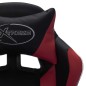 vidaXL Silla gaming luces LED RGB cuero sintético color vino y negro vidaXL Silla gaming luces LED RGB cuero sintético color vino y negro