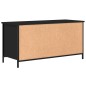 vidaXL Mueble para TV madera contrachapada negro 100x40x50 cm vidaXL Mueble para TV madera contrachapada negro 100x40x50 cm
