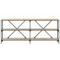 vidaXL Mesa consola hierro madera ingeniería roble Sonoma 180x30x75 cm vidaXL Mesa consola hierro madera ingeniería roble Sonoma 180x30x75 cm