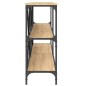 vidaXL Mesa consola hierro madera ingeniería roble Sonoma 180x30x75 cm vidaXL Mesa consola hierro madera ingeniería roble Sonoma 180x30x75 cm