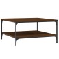 vidaXL Mesa de centro madera de ingeniería marrón roble 80x80x40 cm vidaXL Mesa de centro madera de ingeniería marrón roble 80x80x40 cm