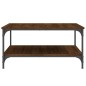 vidaXL Mesa de centro madera de ingeniería marrón roble 80x80x40 cm vidaXL Mesa de centro madera de ingeniería marrón roble 80x80x40 cm