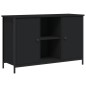 vidaXL Mueble de TV madera de ingeniería negro 100x35x65 cm