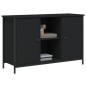 vidaXL Mueble de TV madera de ingeniería negro 100x35x65 cm