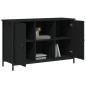 vidaXL Mueble de TV madera de ingeniería negro 100x35x65 cm