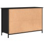 vidaXL Mueble de TV madera de ingeniería negro 100x35x65 cm