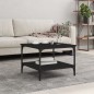 vidaXL Mesa de centro madera de ingeniería negro 55x55x40 cm vidaXL Mesa de centro madera de ingeniería negro 55x55x40 cm