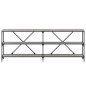 vidaXL Mesa consola hierro y madera ingeniería gris Sonoma 200x30x75cm vidaXL Mesa consola hierro y madera ingeniería gris Sonoma 200x30x75cm