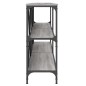 vidaXL Mesa consola hierro y madera ingeniería gris Sonoma 200x30x75cm vidaXL Mesa consola hierro y madera ingeniería gris Sonoma 200x30x75cm