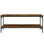 vidaXL Mesa de centro madera de ingeniería roble ahumado 100x55x40 cm vidaXL Mesa de centro madera de ingeniería roble ahumado 100x55x40 cm